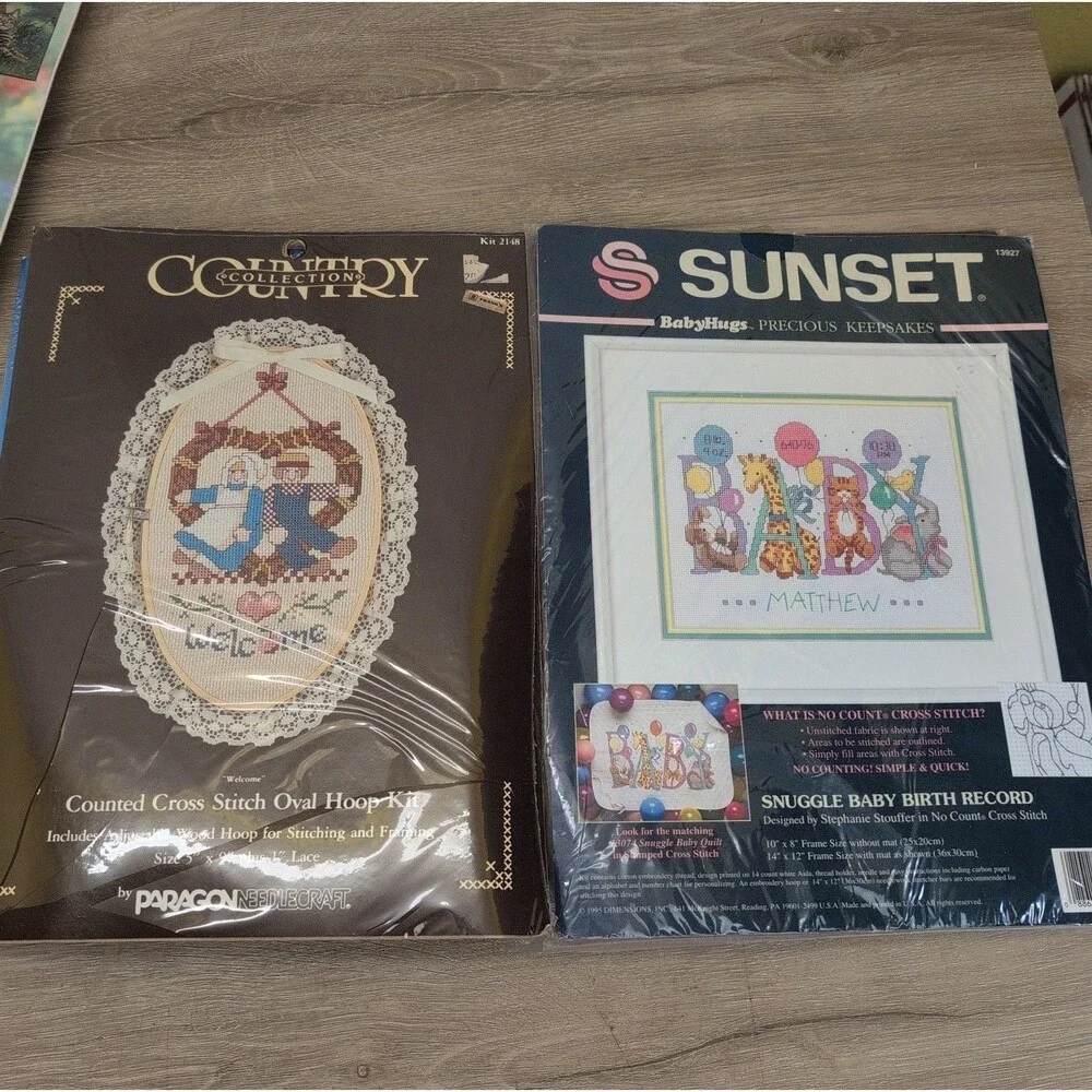 Lot of 9 Candamar, Dimensions  Janlynn Cross Stitch Kits Brand New